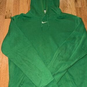Nike Men's Vibrant Green Hoodie